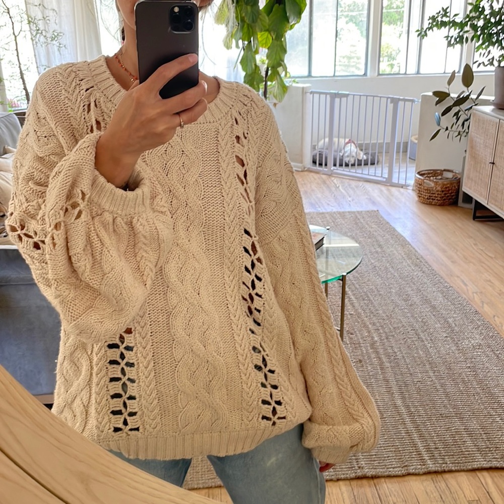 For Love & Lemons oversized knit sweater
